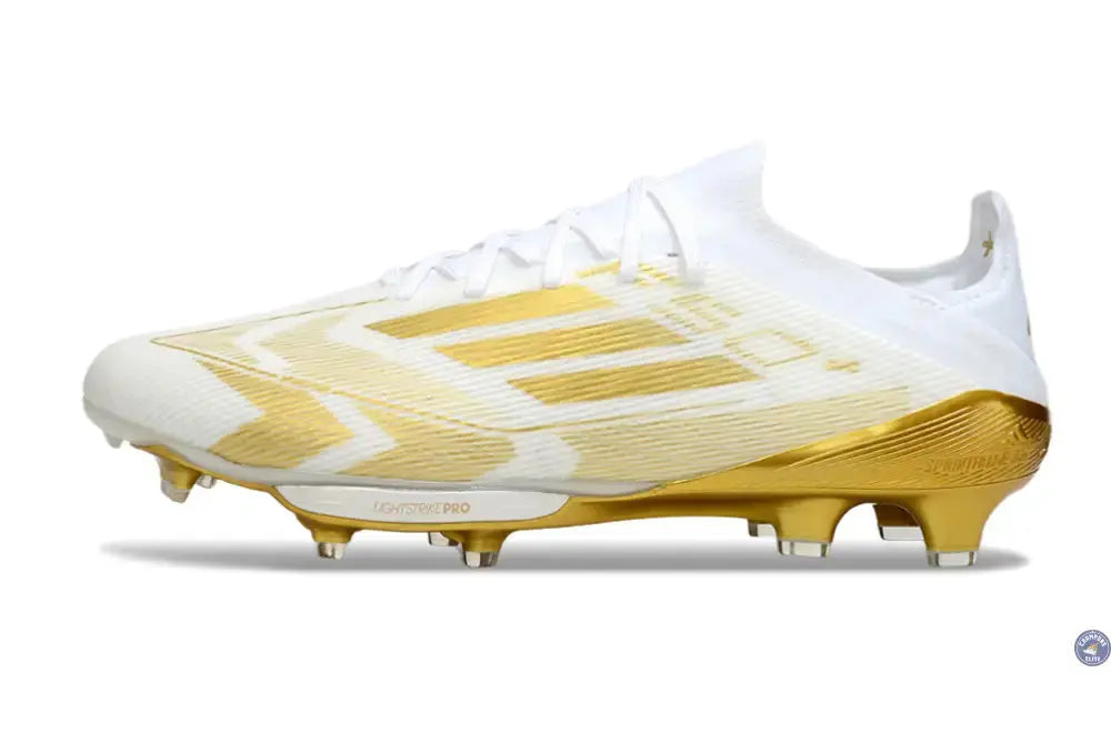 F50 + Lacets FG - Blanc/Doré