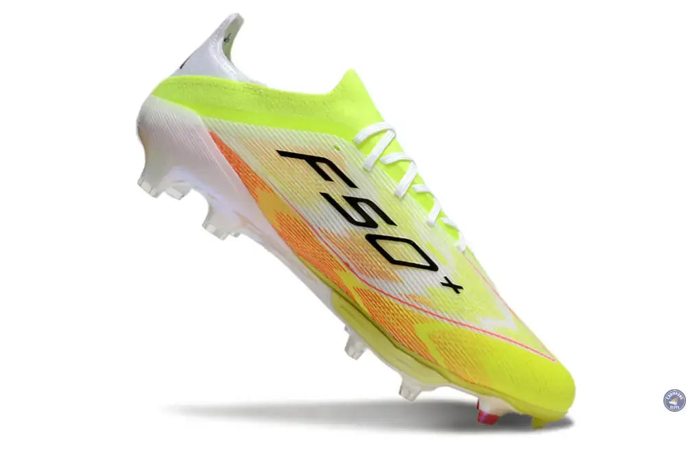 Image of F50 + Lacets FG - Blanc/Jaune Fluo/Orange/noir