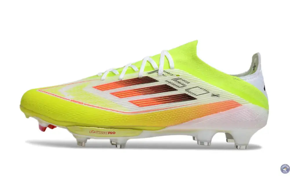 Image of F50 + Lacets FG - Blanc/Jaune Fluo/Orange/noir