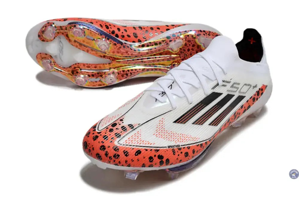 F50 + Lacets FG - Blanc/Rouge/Noir