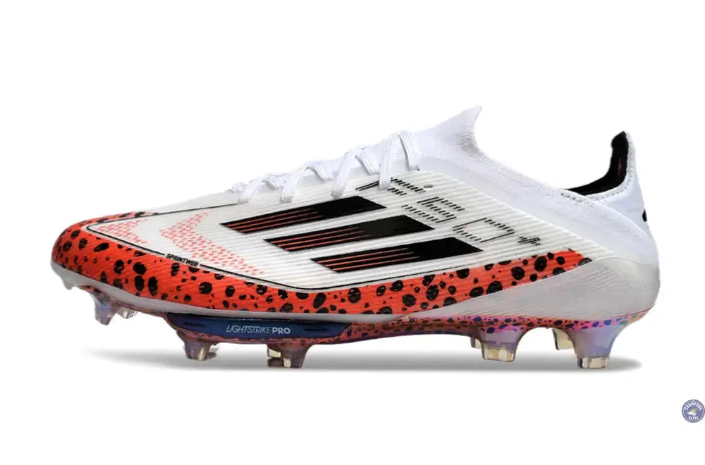 F50 + Lacets FG - Blanc/Rouge/Noir