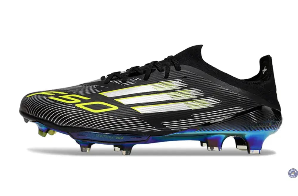 F50 + Lacets FG - Noir/Jaune Fluo/Blanc