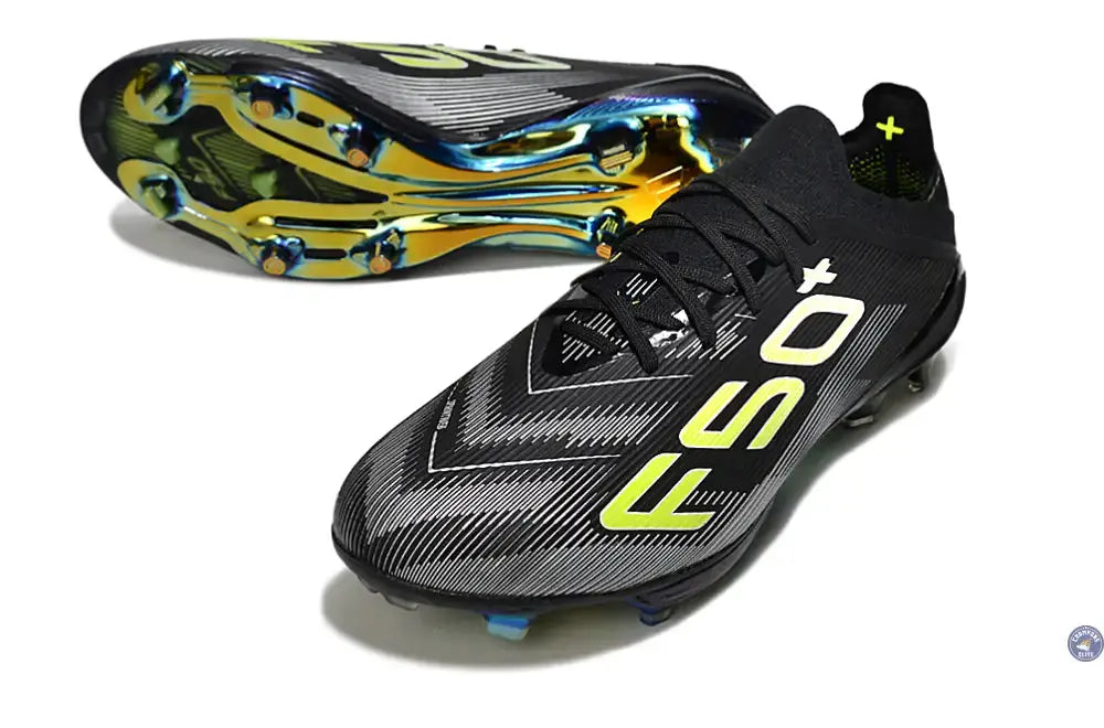 Image of F50 + Lacets FG - Noir/Jaune Fluo/Blanc/Bleu