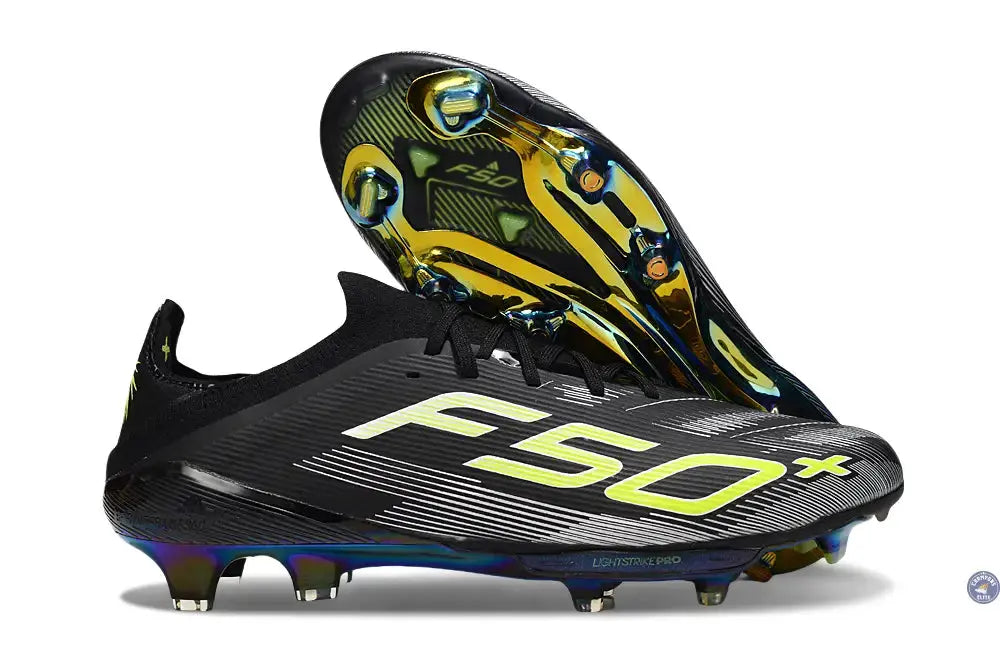 Image of F50 + Lacets FG - Noir/Jaune Fluo/Blanc/Bleu