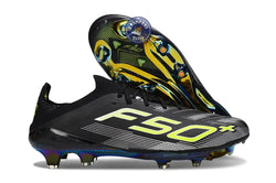 Image of F50 + Lacets FG - Noir/Jaune Fluo/Blanc/Bleu