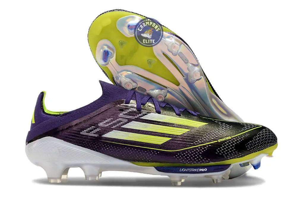 F50 + Lacets FG Fast Reborn - Violet/Blanc/Vert ÉDITION LIMITÉE