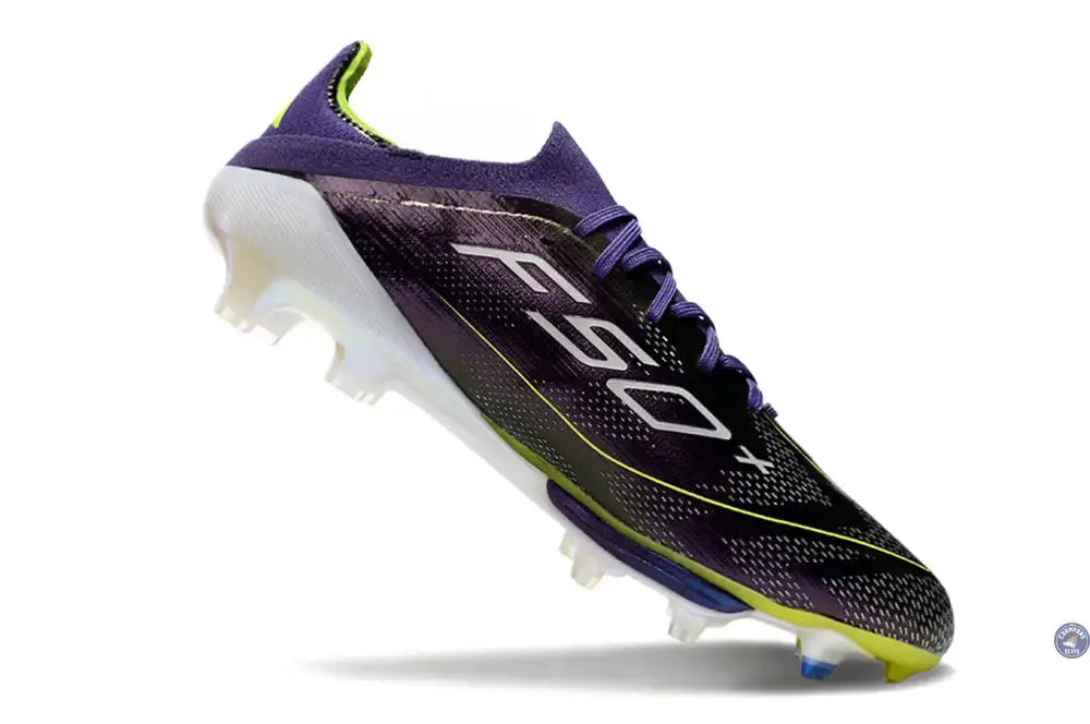 Image of F50 + Lacets FG Fast Reborn - Violet/Blanc/Vert ÉDITION LIMITÉE