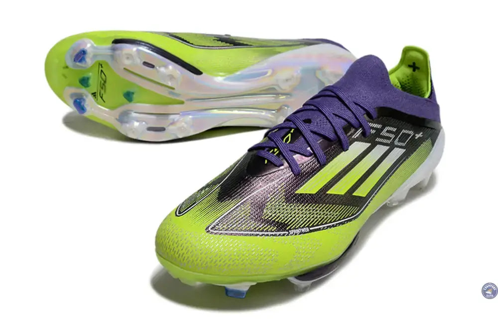 Image of F50 + Lacets FG Fast Reborn - Violet/Blanc/Vert ÉDITION LIMITÉE