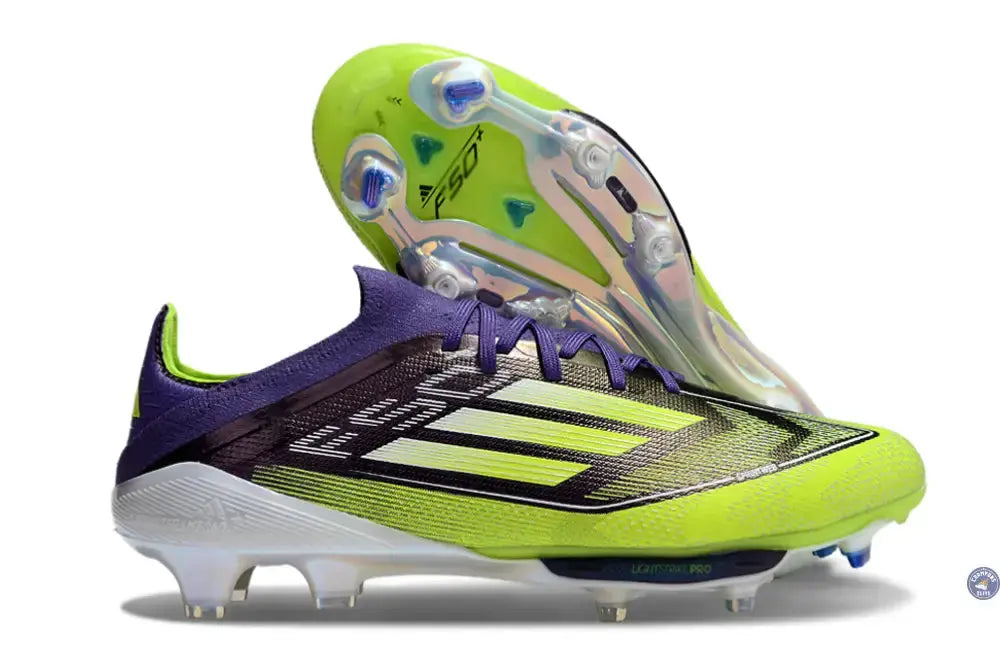 Image of F50 + Lacets FG Fast Reborn - Violet/Blanc/Vert ÉDITION LIMITÉE