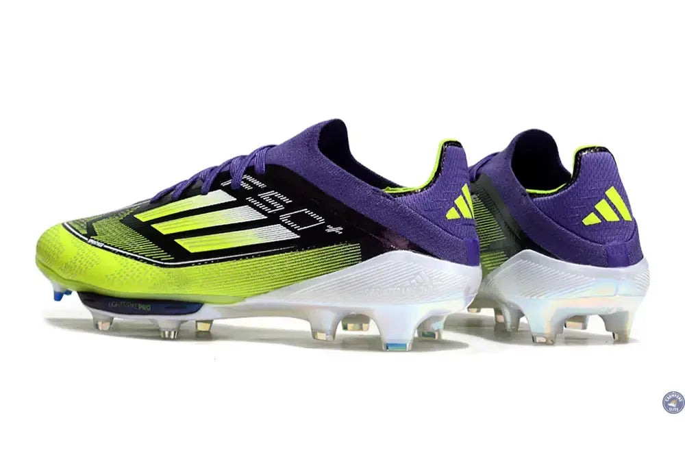Image of F50 + Lacets FG Fast Reborn - Violet/Blanc/Vert ÉDITION LIMITÉE
