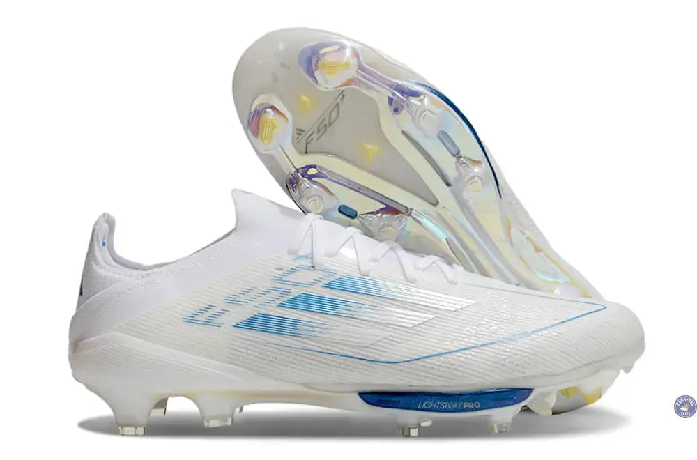 Image of F50 + Lacets FG Polar Victory - Blanc/Argenté/Bleu