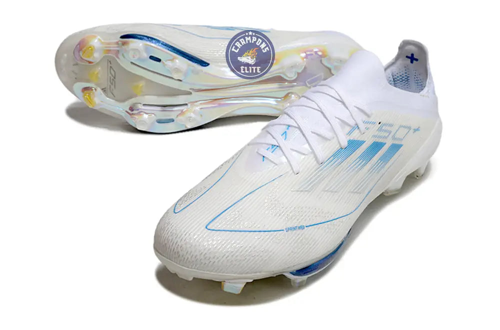 Image of F50 + Lacets FG Polar Victory - Blanc/Argenté/Bleu