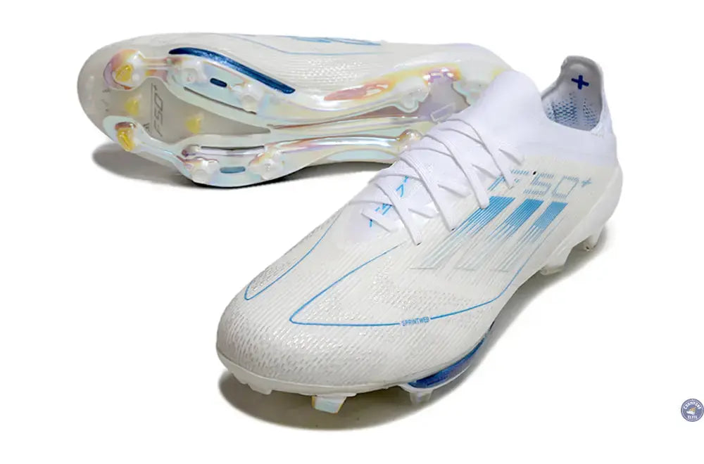 Image of F50 + Lacets FG Polar Victory - Blanc/Argenté/Bleu