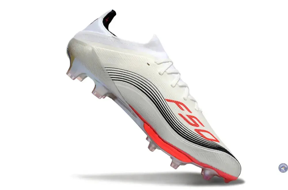 F50 + Lacets FG Prestig10 - Blanc/Lucid Red/Argenté