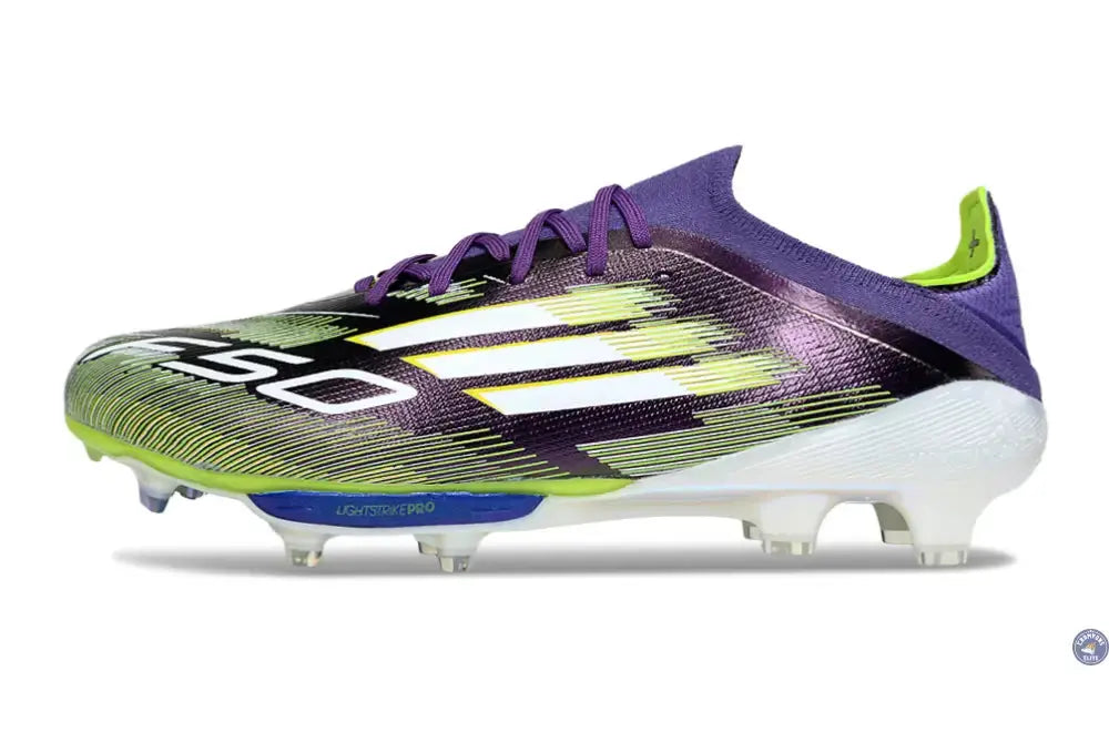 F50 + Lacets FG Radiant Blaze - Violet/Blanc/Vert