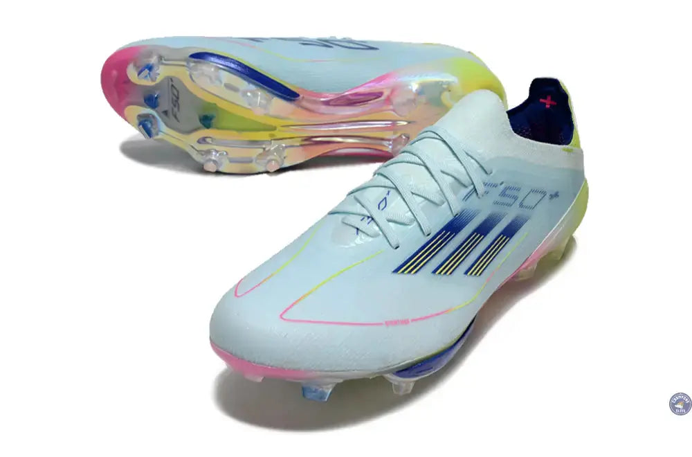 F50 + Lacets FG Stellar Icon - Almost Blue/Bleu/Jaune