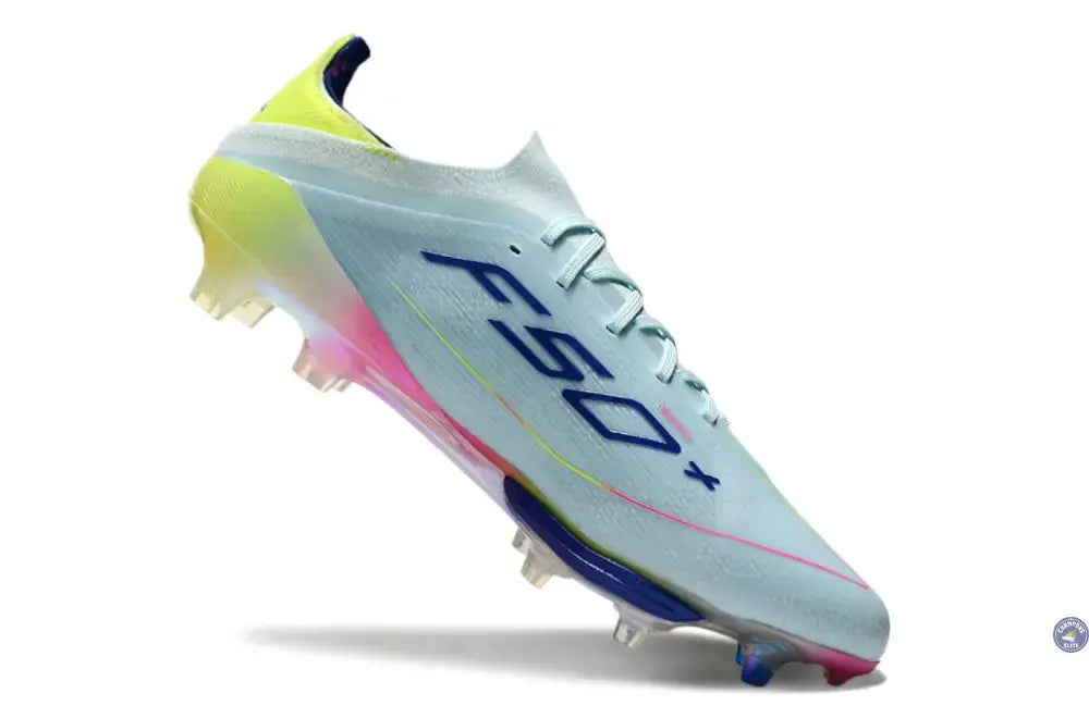 Image of F50 + Lacets FG Stellar Icon - Almost Blue/Bleu/Jaune