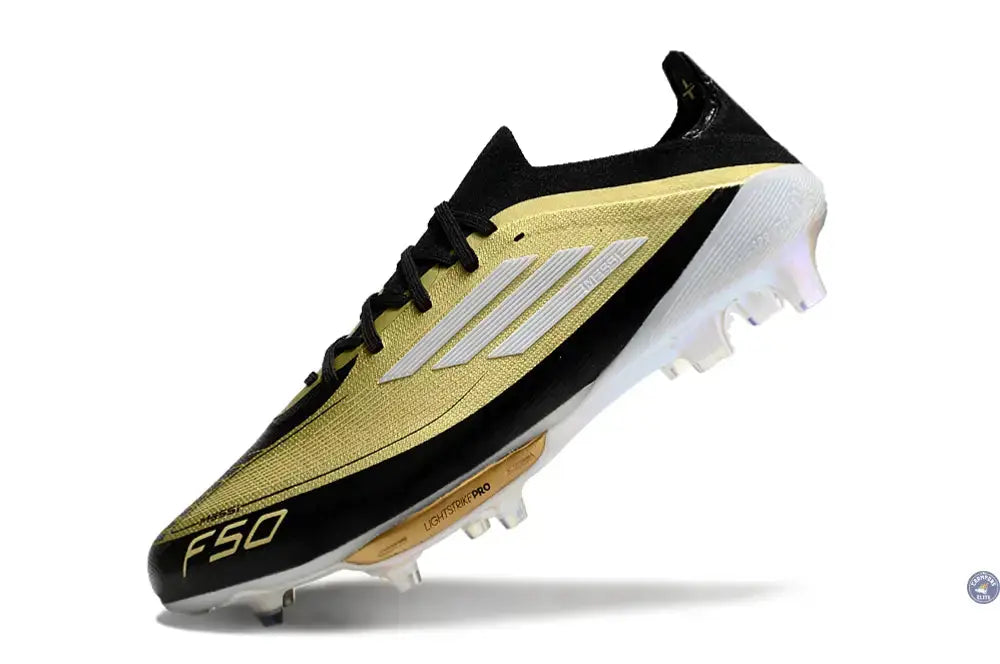 F50 + Lacets FG Triunfo Dorado - Doré/Blanc/Noir