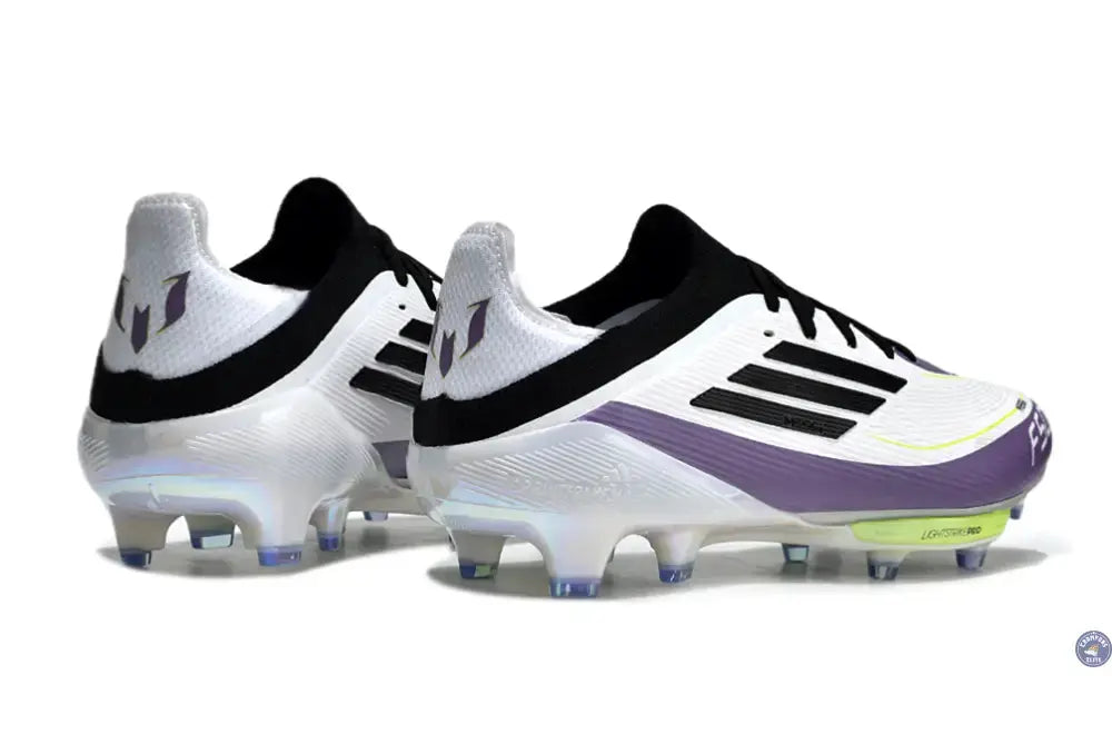 F50 + Lacets FG Triunfo Estelar - Blanc/Noir/Violet