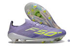 F50 + Lacets FG - Violet/Jaune Fluo/Gris
