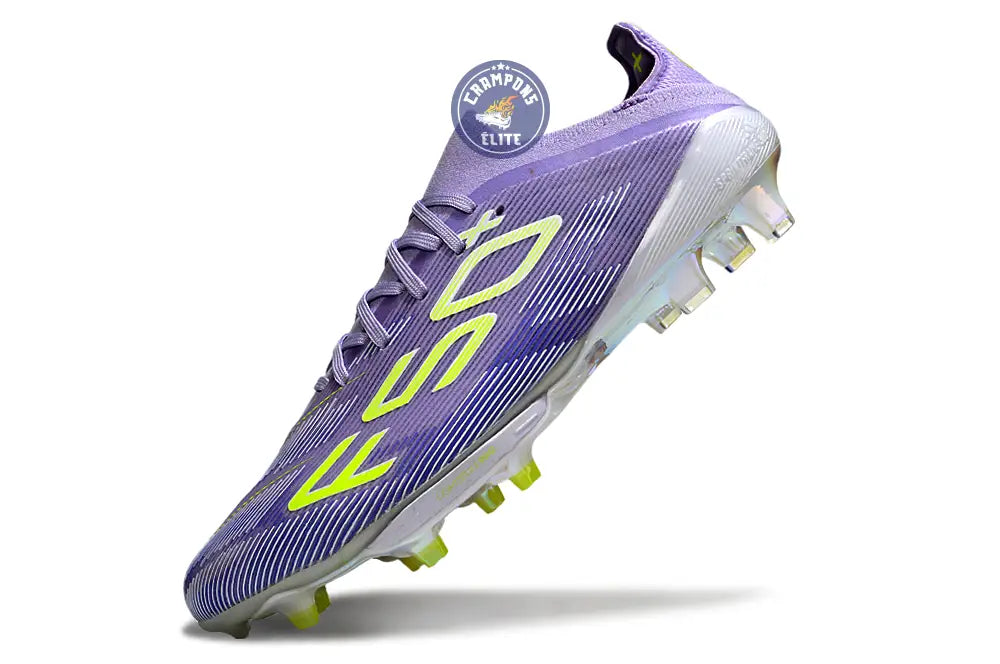 F50 + Lacets FG - Violet/Jaune Fluo/Gris