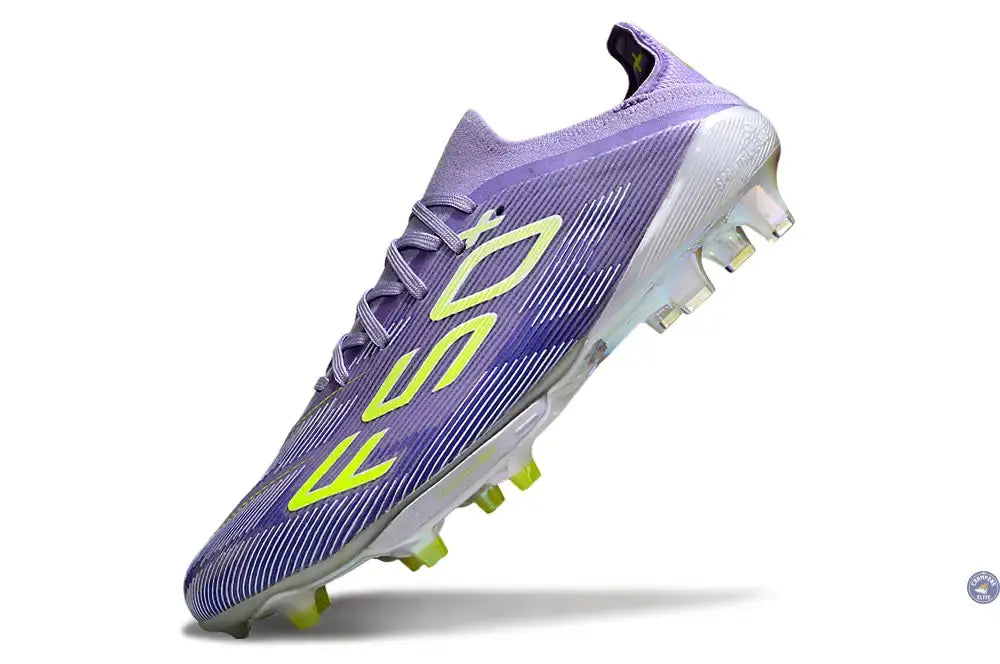 F50 + Lacets FG - Violet/Jaune Fluo/Gris