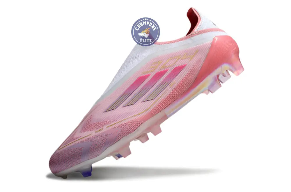Image of F50 Lamine Yamal Laceless FG Rose/Blanc
