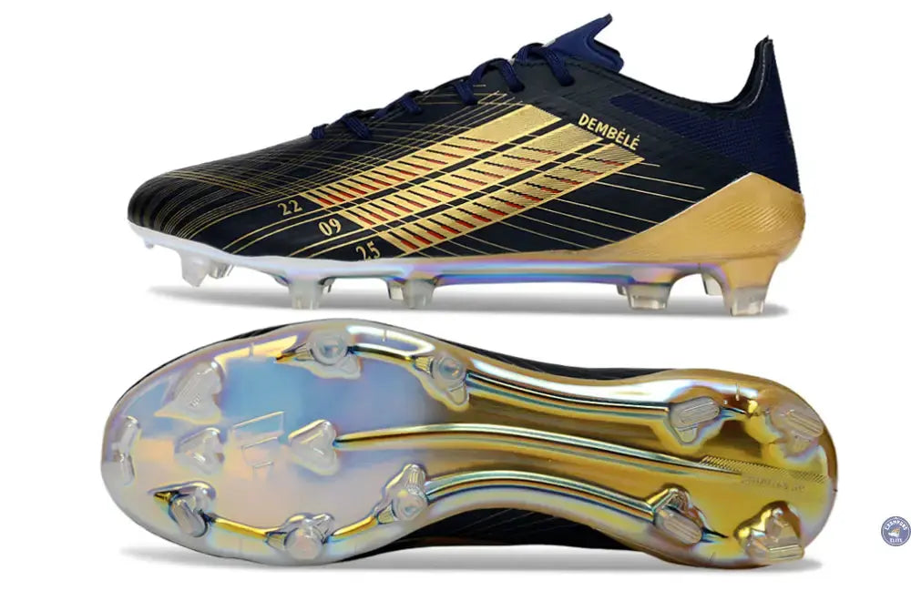 Image of F50 Languette édition speciale OUSMANE DEMBÉLÉ BALLON D’OR - BLEU FONCÉ/OR