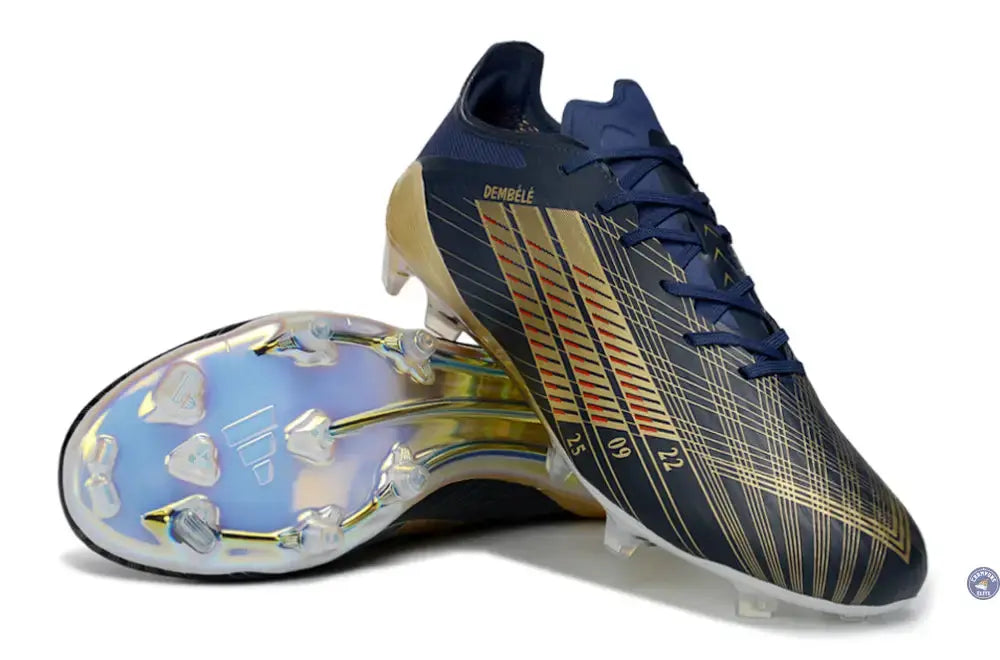 Image of F50 Languette édition speciale OUSMANE DEMBÉLÉ BALLON D’OR - BLEU FONCÉ/OR