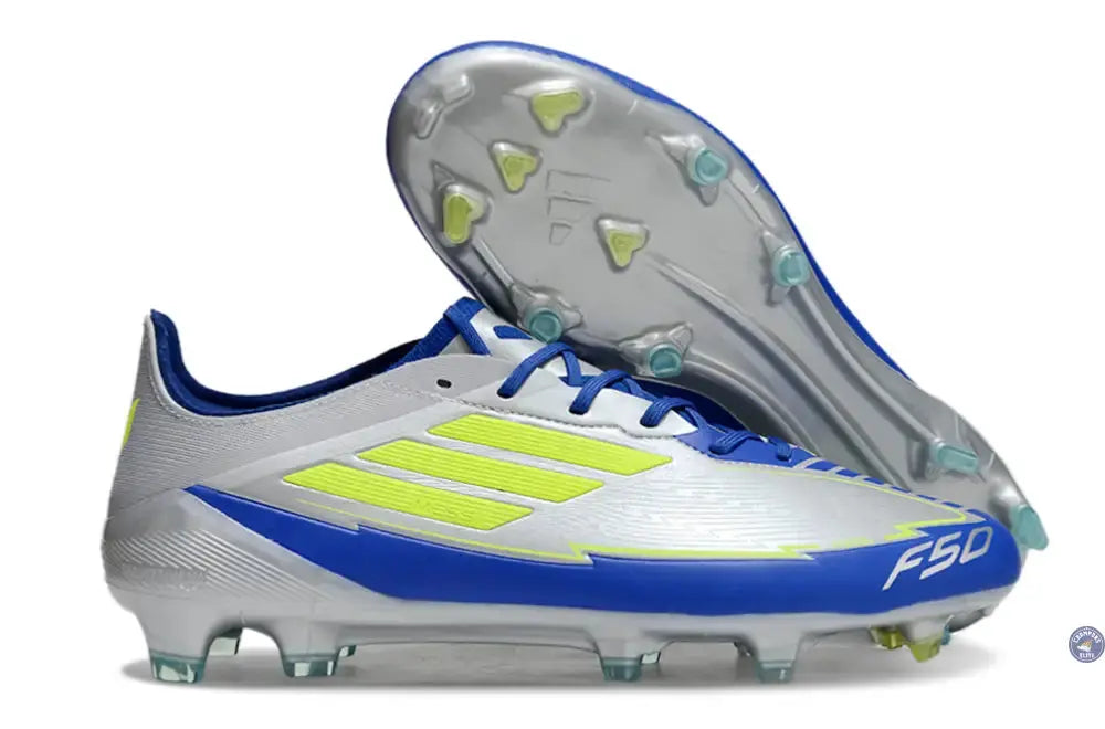 Image of F50 Languette FG - Argenté/Jaune Fluo/Bleu