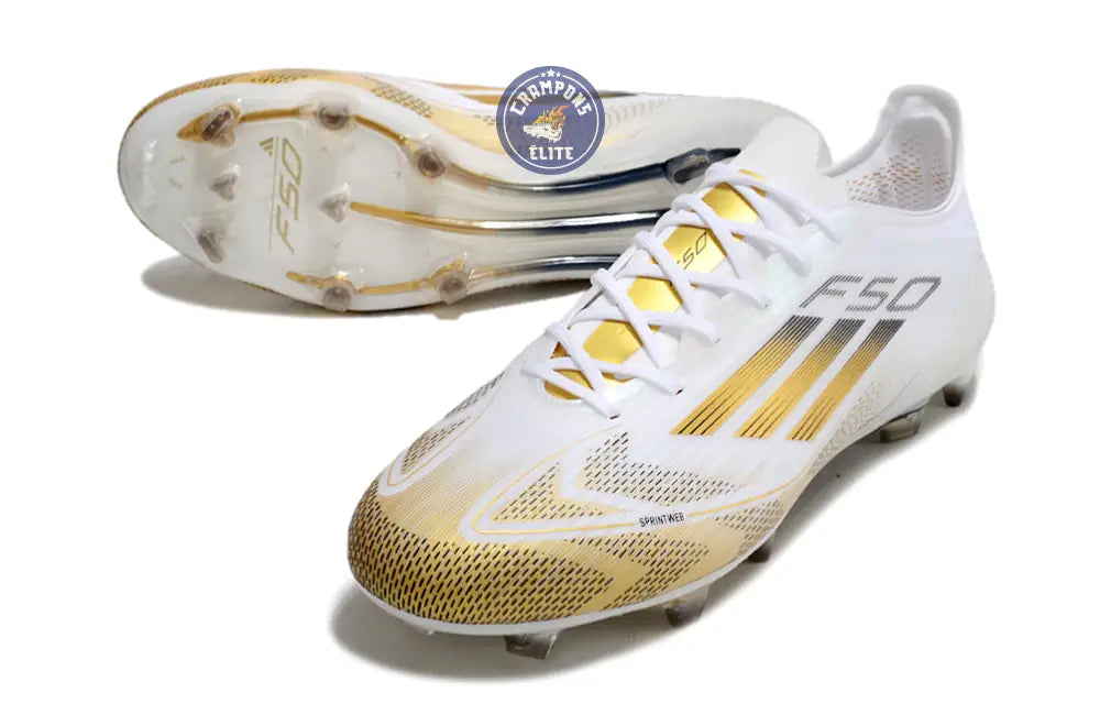 Image of F50 Languette FG - Blanc/Doré/Noir