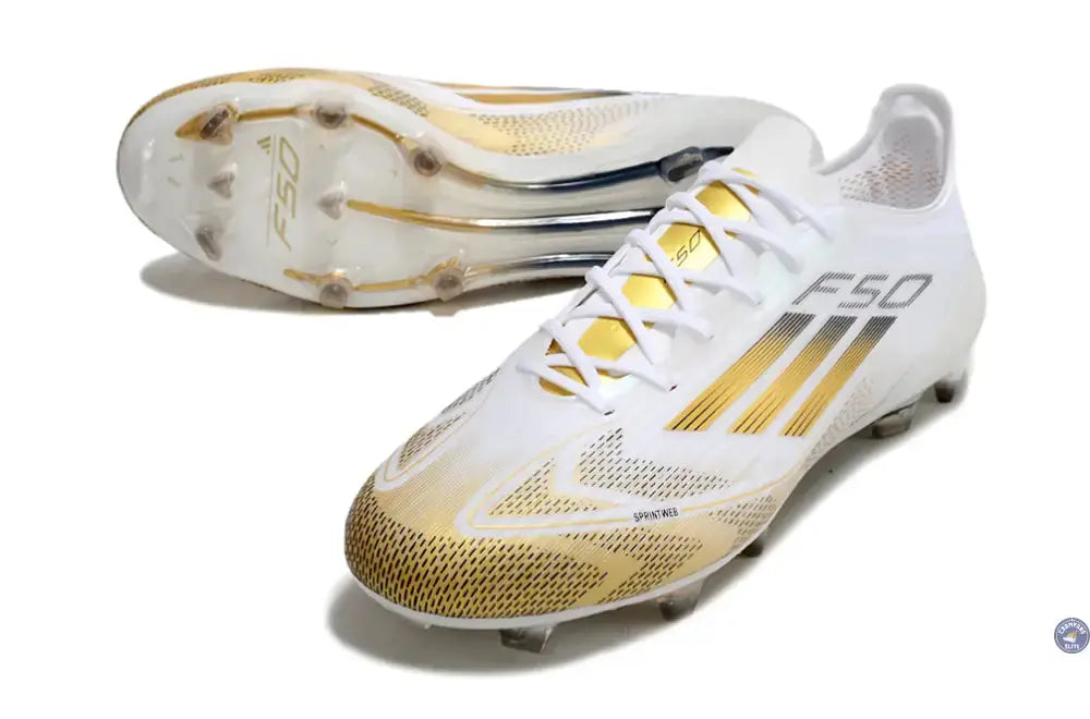 Image of F50 Languette FG - Blanc/Doré/Noir