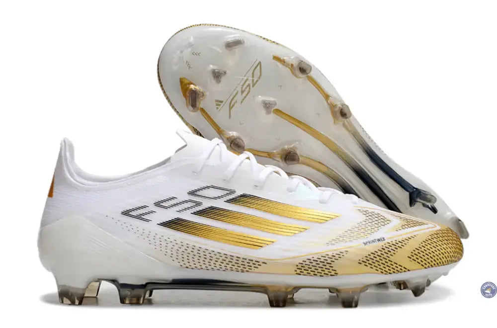 Image of F50 Languette FG - Blanc/Doré/Noir