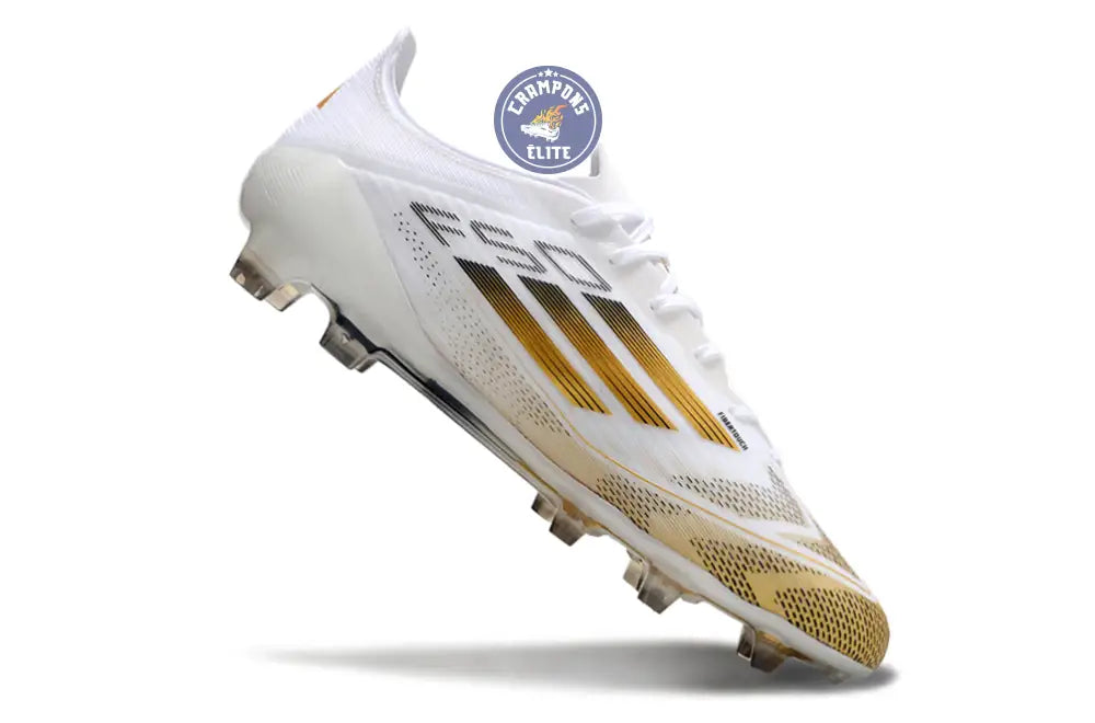 Image of F50 Languette FG - Blanc/Doré/Noir