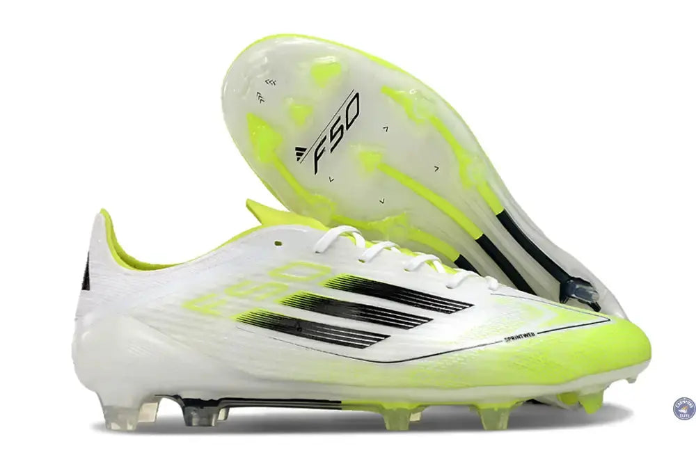 Image of F50 Languette FG - Blanc/Jaune Fluo/Noir