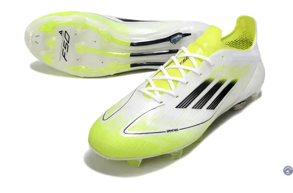 F50 Languette FG - Blanc/Jaune Fluo/Noir