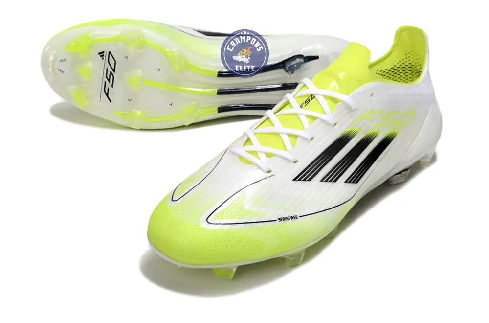 Image of F50 Languette FG - Blanc/Jaune Fluo/Noir