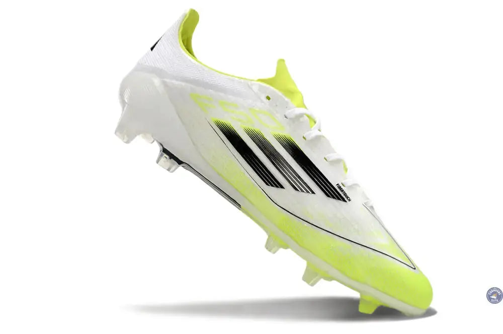 F50 Languette FG - Blanc/Jaune Fluo/Noir