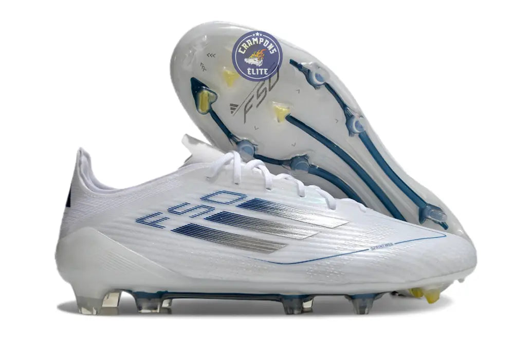 Image of F50 Languette FG - Blanc/Argenté/Bleu