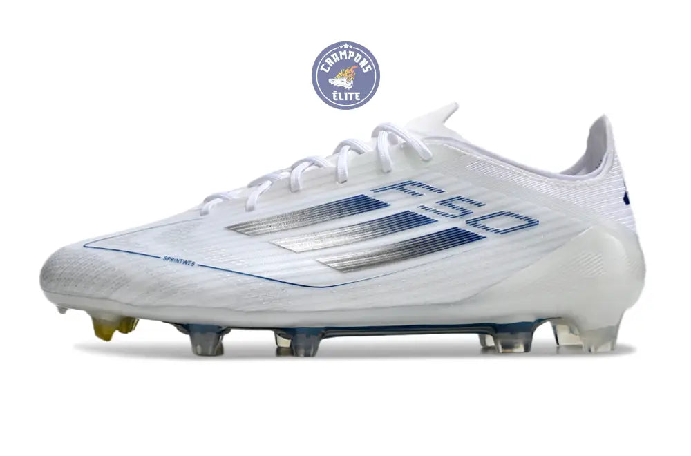 Image of F50 Languette FG - Blanc/Argenté/Bleu