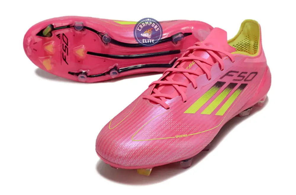 Image of F50 Languette FG - Rose/Jaune Fluo/Noir