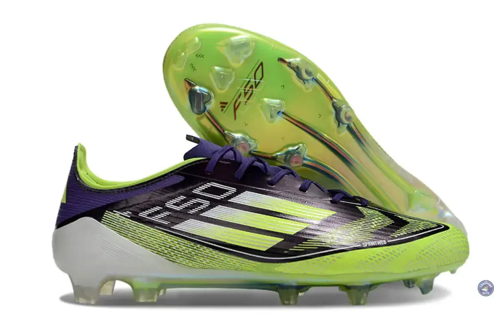 Image of F50 Languette FG - Violet/Jaune Fluo/Blanc