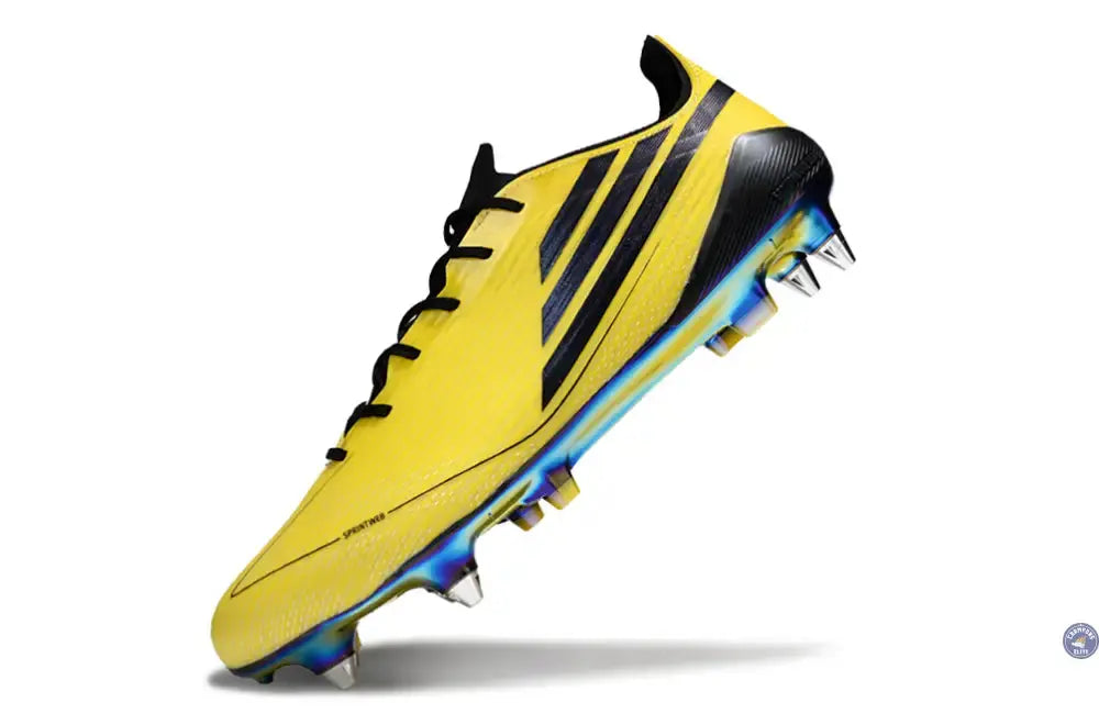 F50 Languette SG Adizero 2010 FG Remake - Jaune/Noir ÉDITION LIMITÉE