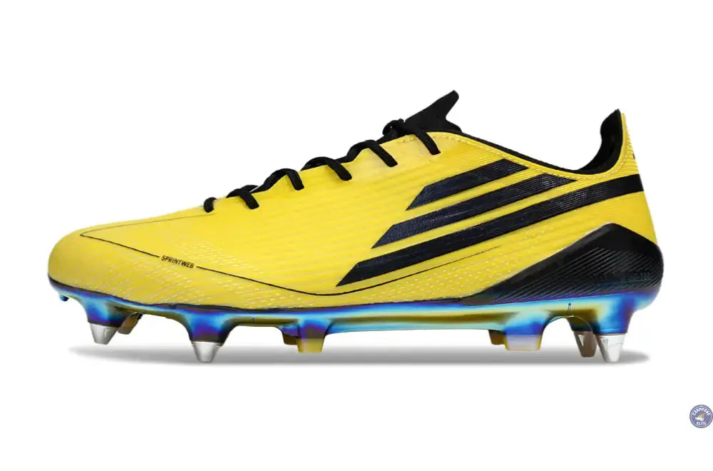 F50 Languette SG Adizero 2010 FG Remake - Jaune/Noir ÉDITION LIMITÉE