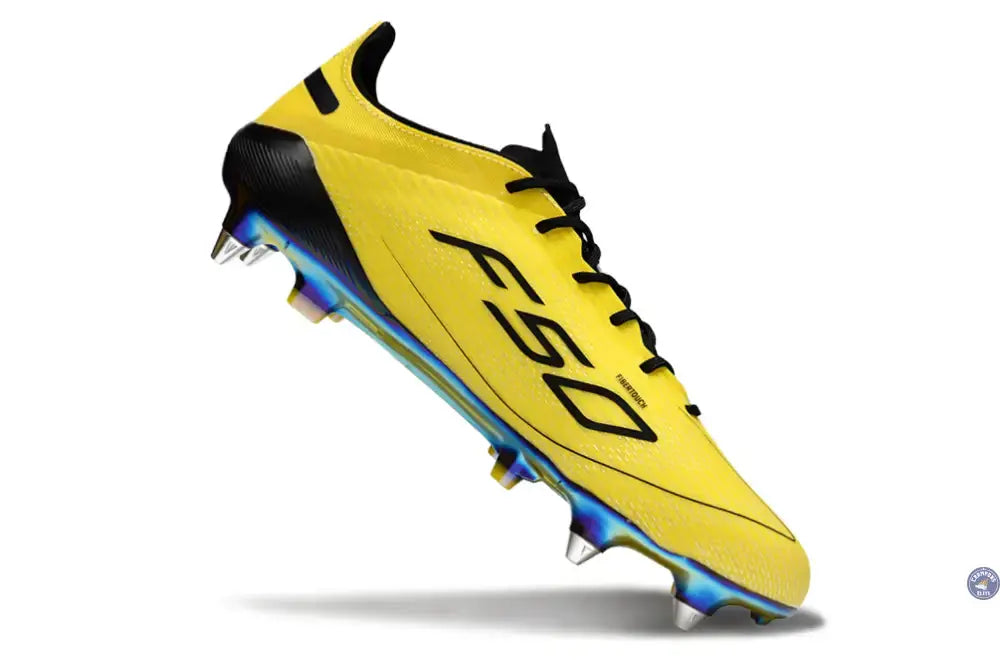 F50 Languette SG Adizero 2010 FG Remake - Jaune/Noir ÉDITION LIMITÉE