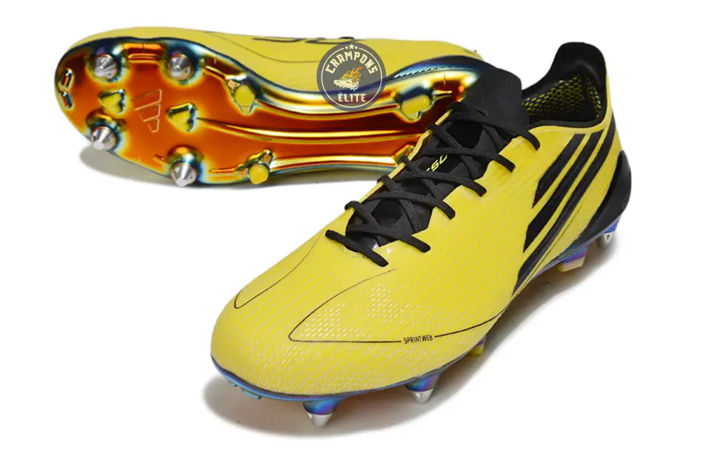 Image of F50 Languette SG Adizero 2010 FG Remake - Jaune/Noir ÉDITION LIMITÉE