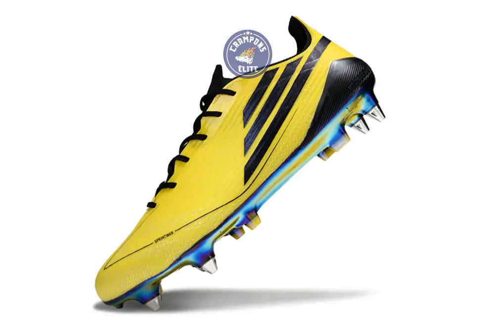 F50 Languette SG Adizero 2010 FG Remake - Jaune/Noir ÉDITION LIMITÉE