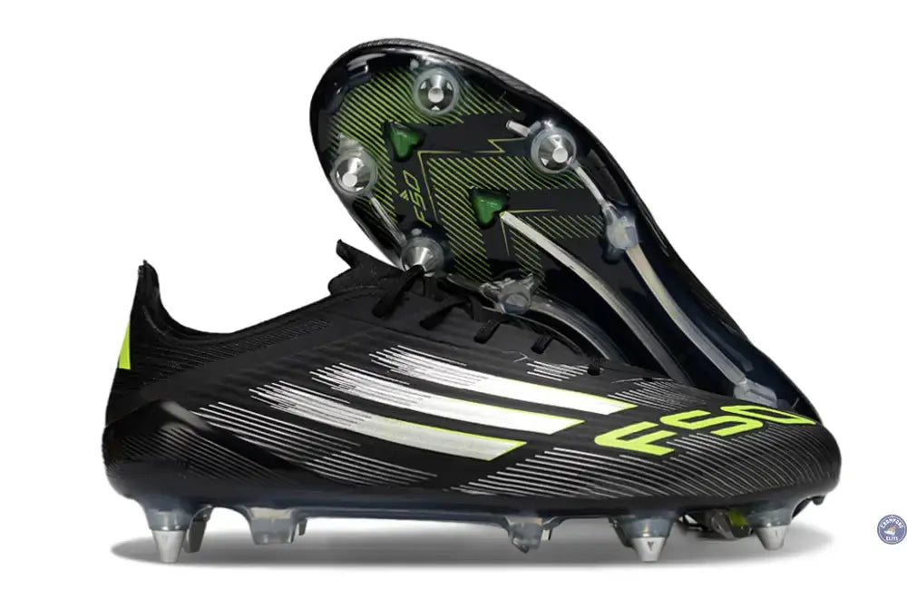 F50 Languette SG - Noir/Jaune Fluo/Argenté