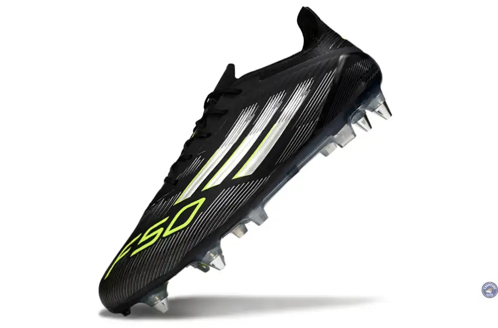 Image of F50 Languette SG - Noir/Jaune Fluo/Argenté