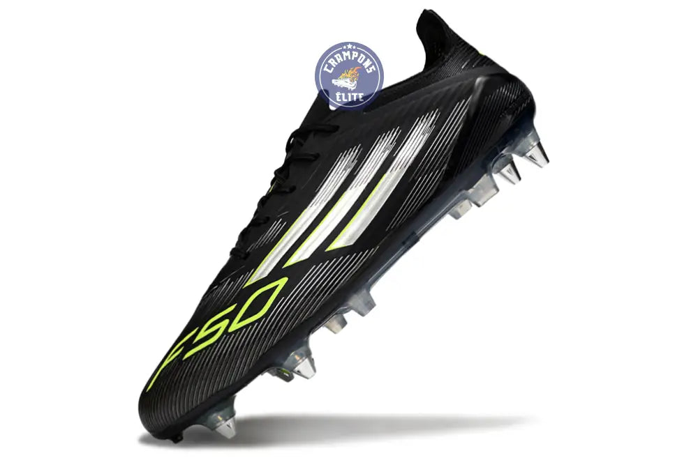 F50 Languette SG - Noir/Jaune Fluo/Argenté